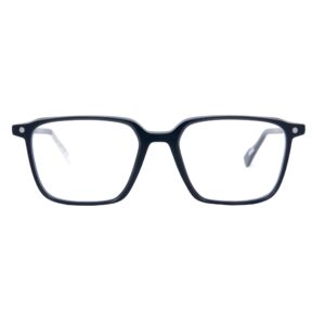 eyeglasses snob milano men square shape matte navy blue plastic frame magnetic clip on with zeiss lenses uv protection