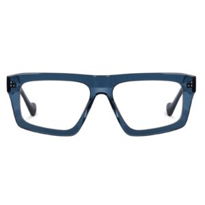 eyeglasses kreuzbergkinder unisex square shape acetate crystal blue acetate