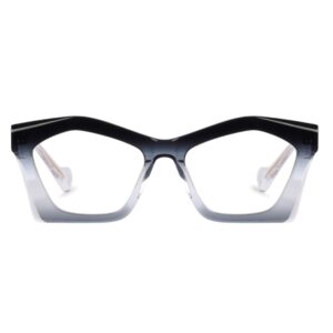 eyeglasses kreuzbergkinder women butterfly shape black,grey and transparent acetate