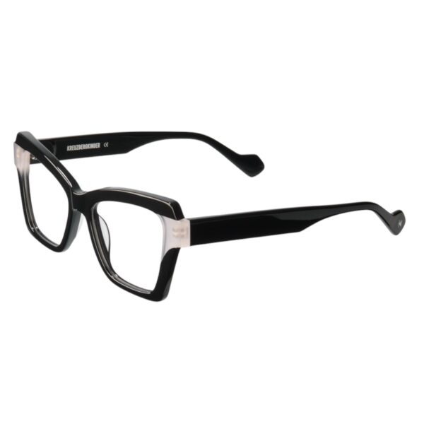 eyeglasses kreuzbergkinder women butterfly shape black acetate ice grey details