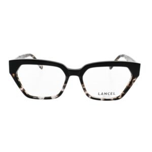 eyeglasses lancel women butterfly shape black and tortuga shell acetate