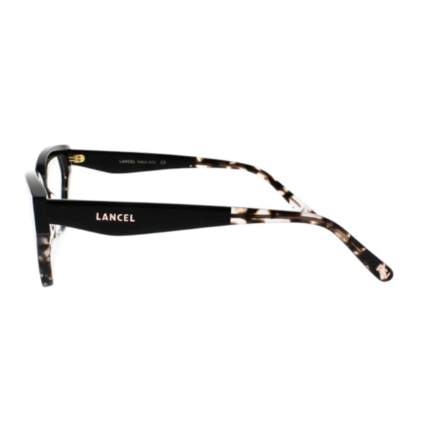 eyeglasses lancel women butterfly shape black and tortuga shell acetate