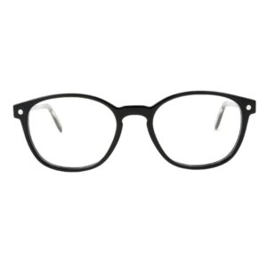 eyeglasses snob milano unisex round shape black acetate magnetic clip on with zeiss lenses uv protection