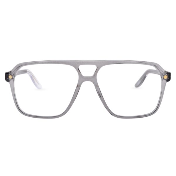 eyeglasses snob milano unisex aviator shape crystal grey acetate grame magnetic clip on with zeiss lenses uv protection