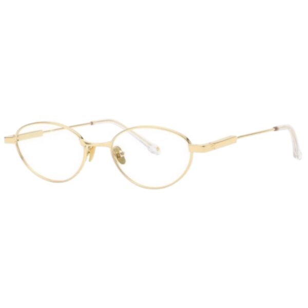 eyeglasses bali women oval shape gold metallic frame