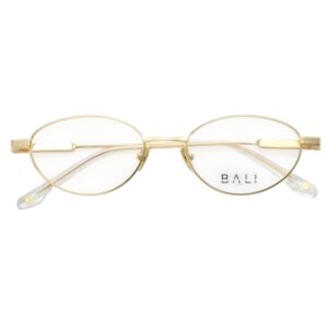 eyeglasses bali women oval shape gold metallic frame
