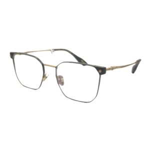 eyeglasses alexander wintsch unisex square shape black-gold metallic frame (titanium)