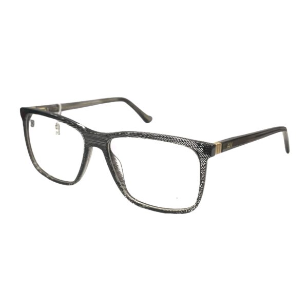 eyeglasses alexander wintsch square shape transparent with black spots acetate grey temples