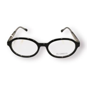eyeglasses el greco women oval shape black acetate