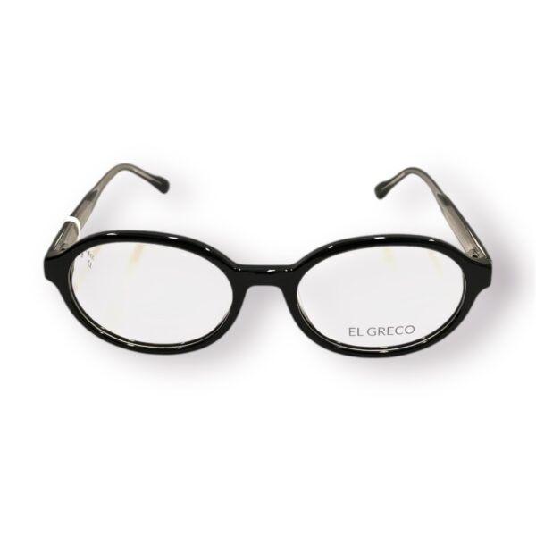 eyeglasses el greco women oval shape black acetate