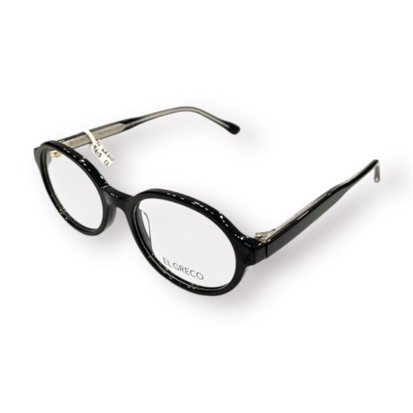 eyeglasses el greco women oval shape black acetate
