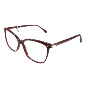 eyeglasses kubik women butterfly shape burgundy acetate