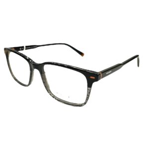 eyeglasses antonio miro men square shape black and transparent acetate