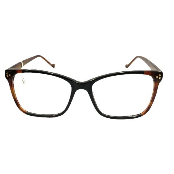 eyeglasses antonio miro women butterfly shape black and brown havana acetate