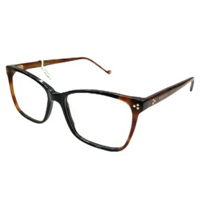 eyeglasses antonio miro women butterfly shape black and brown havana acetate