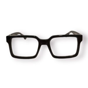 eyeglasses zeus and dione square shape men black acetate
