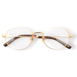 eyeglasses gast oval shape matte gold metallic frame