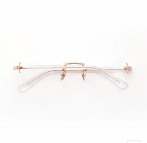eyeglasses gast women oval shape griff frame matte rose gold metallic frame