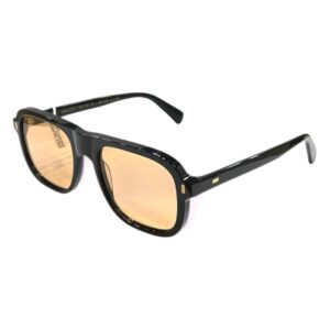 sunglasses gast unisex square shape black acetate orange lenses antireflective coating uv protection