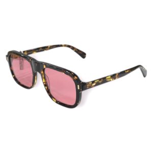 sunglasses gast unisex square shape brown havana acetate pink lenses antireflective coating uv protection