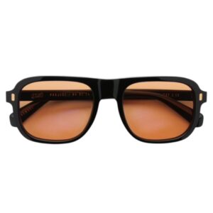 sunglasses gast unisex square shape black acetate orange lenses antireflective coating uv protection