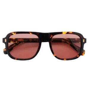 sunglasses gast unisex square shape brown havana acetate pink lenses antireflective coating uv protection