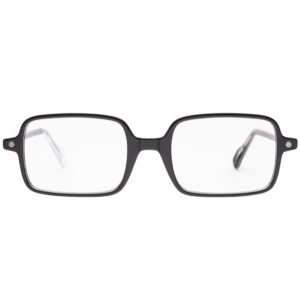 eyeglasses snob milano unisex square shape black acetate magnetic sun clip on uv protection