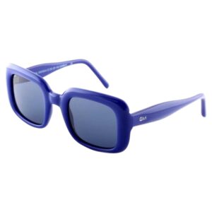 sunglasses gustav muller women square shape blue acetate polarized grey lenses uv protection