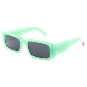 sunglasses gustav muller women rectangular shape green acetate polarized grey lenses uv protection