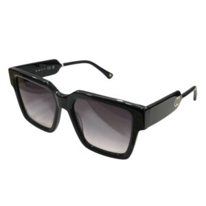 sunglasses envy women square shape black acetate gradient grey lenses uv protection