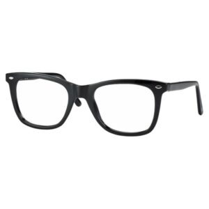 eyeglasses centrostyle unisex black plastic frame square shape