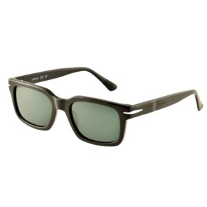 sunglasses hoffman men square shape black acetate grey lenses antireflective coating uv protection