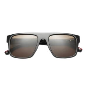 sunglasses woodys men square shape black acetate brown lenses antireflective coating uv protection