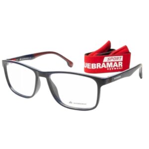 eyeglasses quebramar men square shape black plastic frame sporty