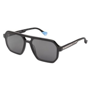 sunglasses urban owl men aviator shape black acetate grey lenses uv protection