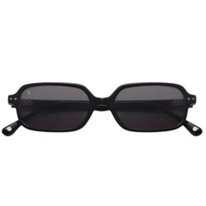 sunglasses bali unisex rectangular shape black acetate grey lenses uv protection