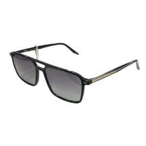 sunglasses touch men aviator shape black acetate gradient grey lenses uv protection