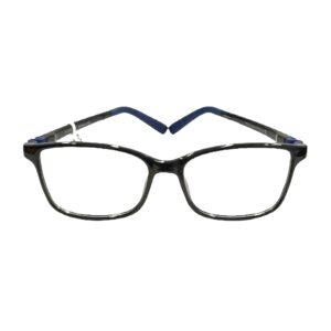 eyeglasses playmobil kids square shape black plastic frame blue details