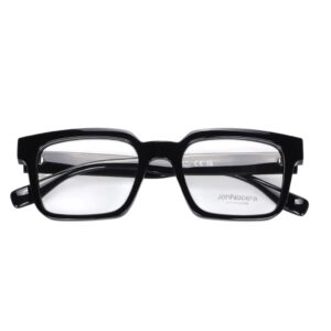 eyeglasses johnocera unisex square shape black acetate