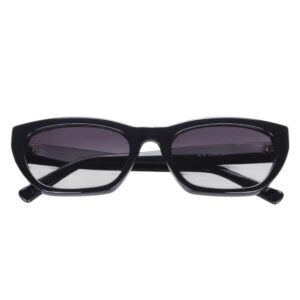 sunglasses johnocera women butterfly shape black acetate gradient grey lenses uv protection