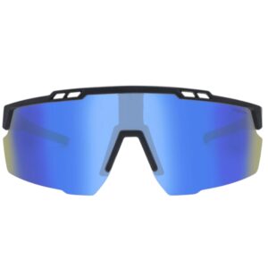 sunglasses kypers mask unisex matte black plastic frame polarized mirror lenses uv protection