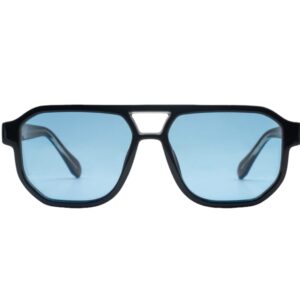 sunglasses kypers unisex aviator shape black acetate polarized aqua lenses uv protection