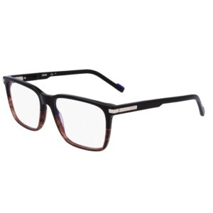 eyeglasses zeiss men square shape black-brown havana bicolor acetate