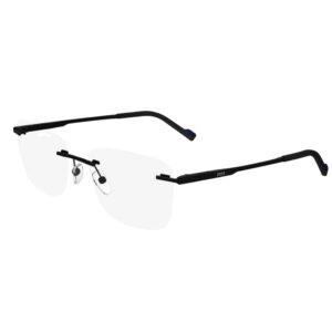 eyeglasses zeiss men square shape titanium griff frame matte black color