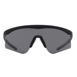 sunglasses suns good unisex mask sport frame matte black plastic frame smoke lenses uv protection