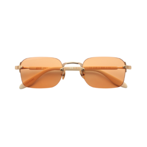 Unisex rimless γυαλιά ηλίου GAST DOMSA MATTE GOLD DOM05 ματ χρυσά με sandstone φακούς