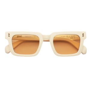 Unisex γυαλιά ηλίου GAST (NOT) COMMON EGGSHELL NC03 κρεμ με sandstone φακούς