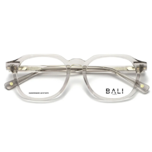 Unisex γυαλιά οράσεως BALI NERO 25603 C5 διάφανα γκρι με στρογγυλεμένο κοκάλινο σκελετό
