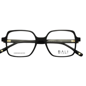 Γυναικεία γυαλιά οράσεως BALI SHANI 25904 C1 μαύρα με γεωμετρικό κοκάλινο σκελετό